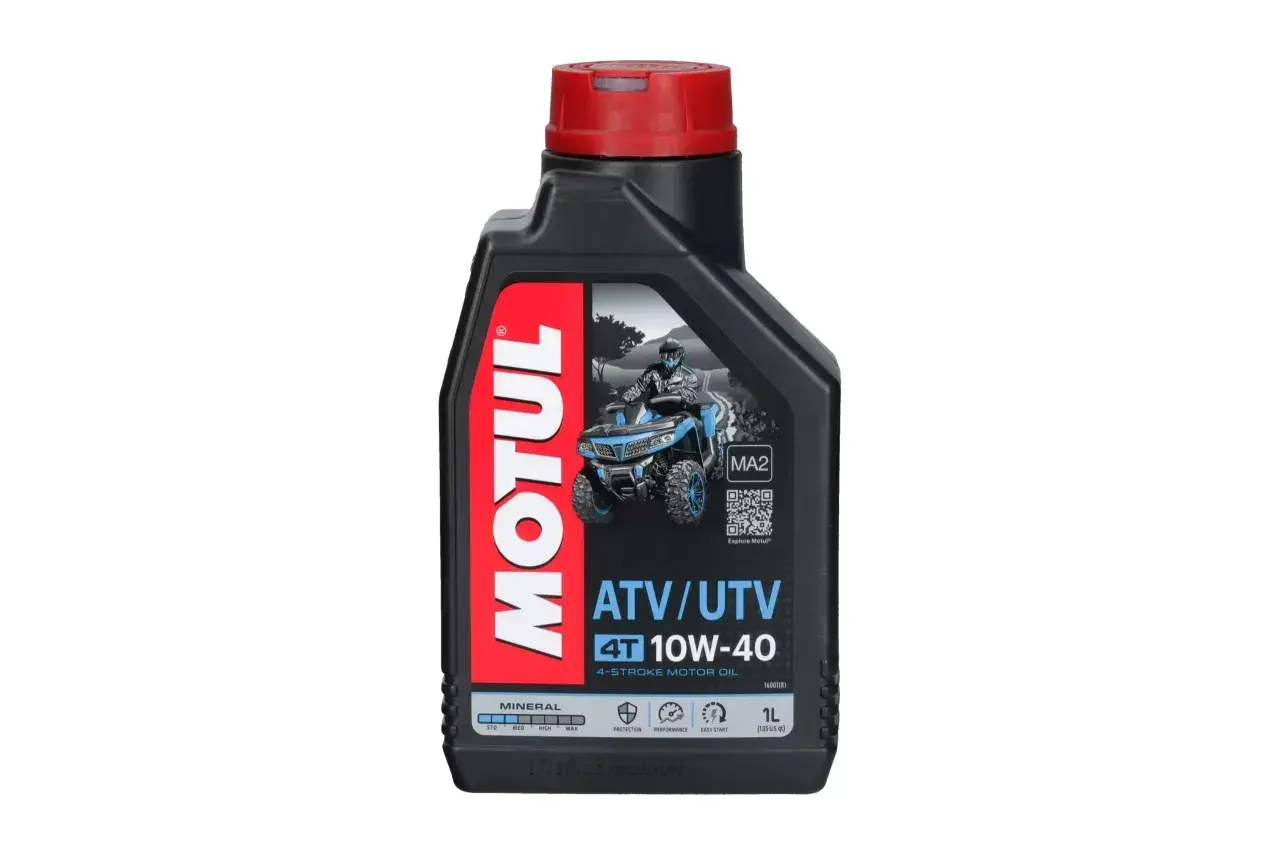 Olej Motul 4T 10W-40 do ATV/UTV. Zastanawiasz się, jaki olej do motocykla? Ten mineralny zapewni ochronę i łatwy start.
